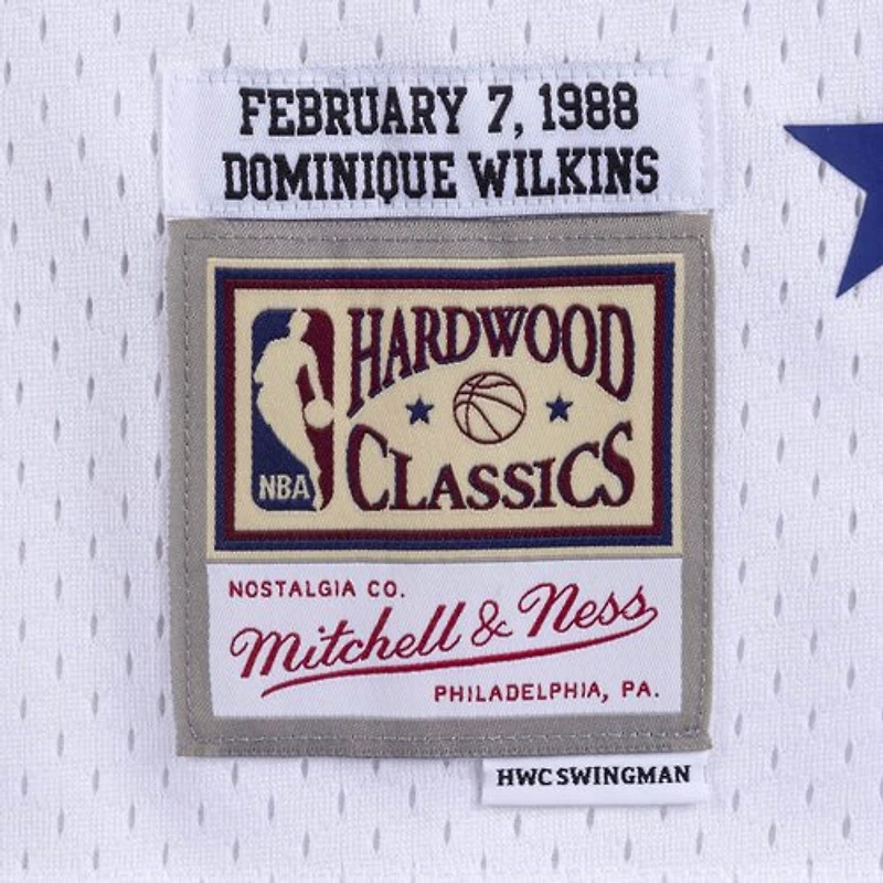 Atlanta Hawks Dominique Wilkins Mitchell & Ness White 1988 East NBA All-Star Game Swingman Player Jersey
