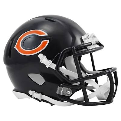 Chicago Bears Navy Riddell Speed Mini Helmet