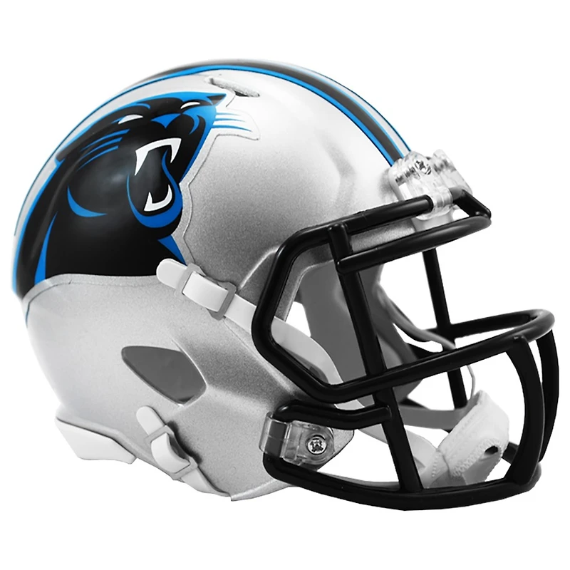Carolina Panthers Silver Riddell Speed Mini Helmet
