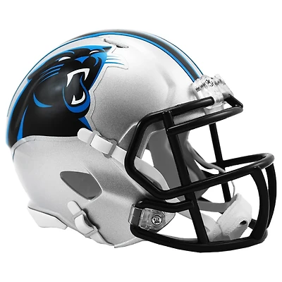Carolina Panthers Silver Riddell Speed Mini Helmet