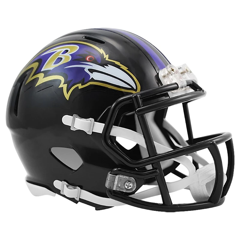 Baltimore Ravens Black Riddell Speed Mini Helmet