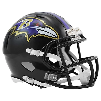 Baltimore Ravens Black Riddell Speed Mini Helmet