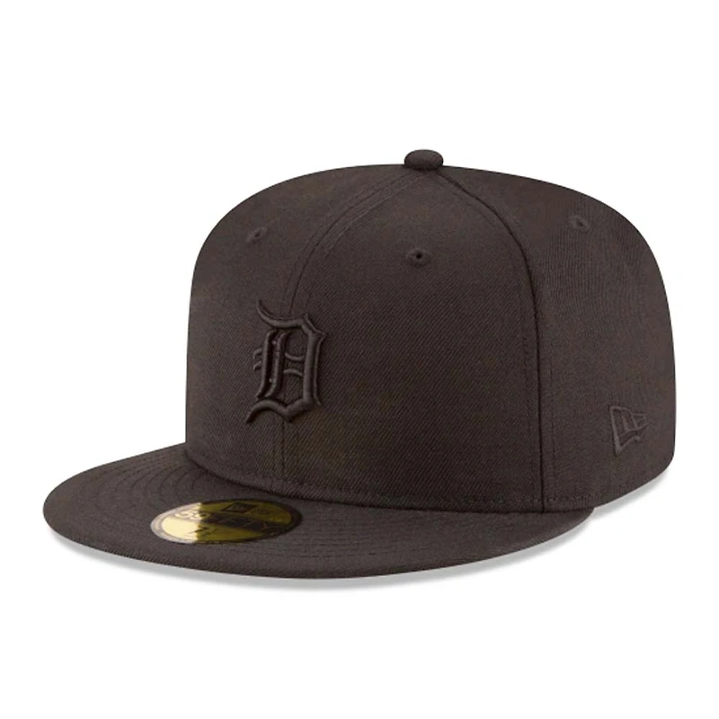 Detroit Tigers black on New Era 59fifty sized hat