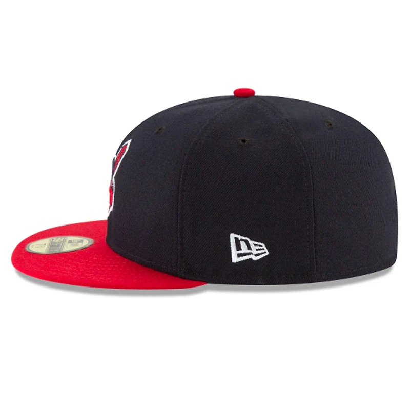 Cleveland Indians New Era Home Authentic Collection Chief Wahoo Old Logo On-Field 59FIFTY Fitted Hat