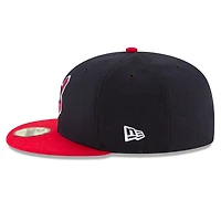Cleveland Indians New Era Home Authentic Collection Chief Wahoo Old Logo On-Field 59FIFTY Fitted Hat