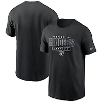 Las Vegas Raiders Nike Black Team Property Of Essential T-Shirt