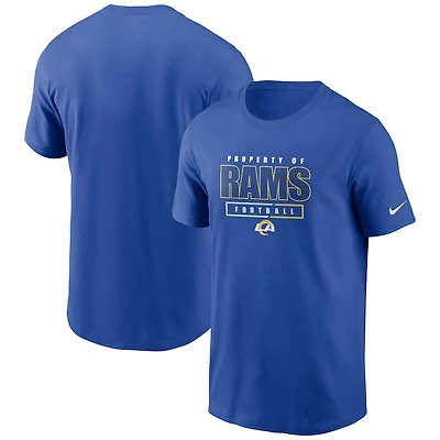 Los Angeles Rams Nike Royal Team Property Of Essential T-Shirt