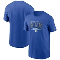 Los Angeles Rams Nike Royal Team Property Of Essential T-Shirt