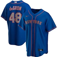New York Mets Jacob deGrom Nike Royal Alternate Road Player Jersey