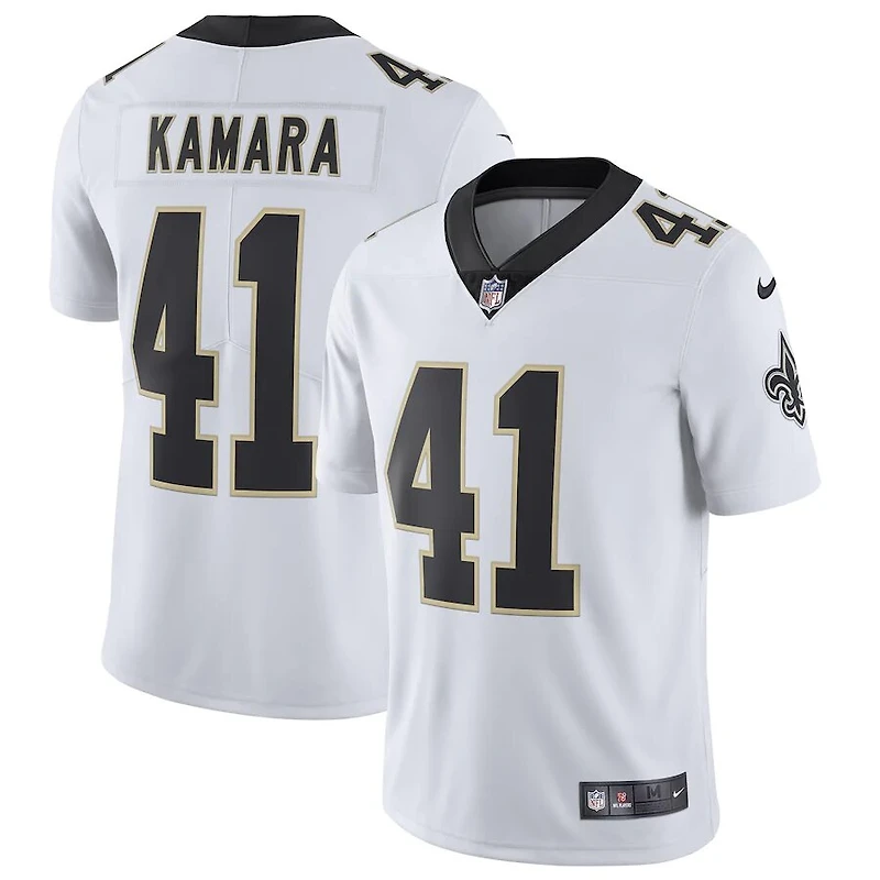 New Orleans Saints Alvin Kamara Nike White Vapor F.U.S.E Untouchable Limited Jersey