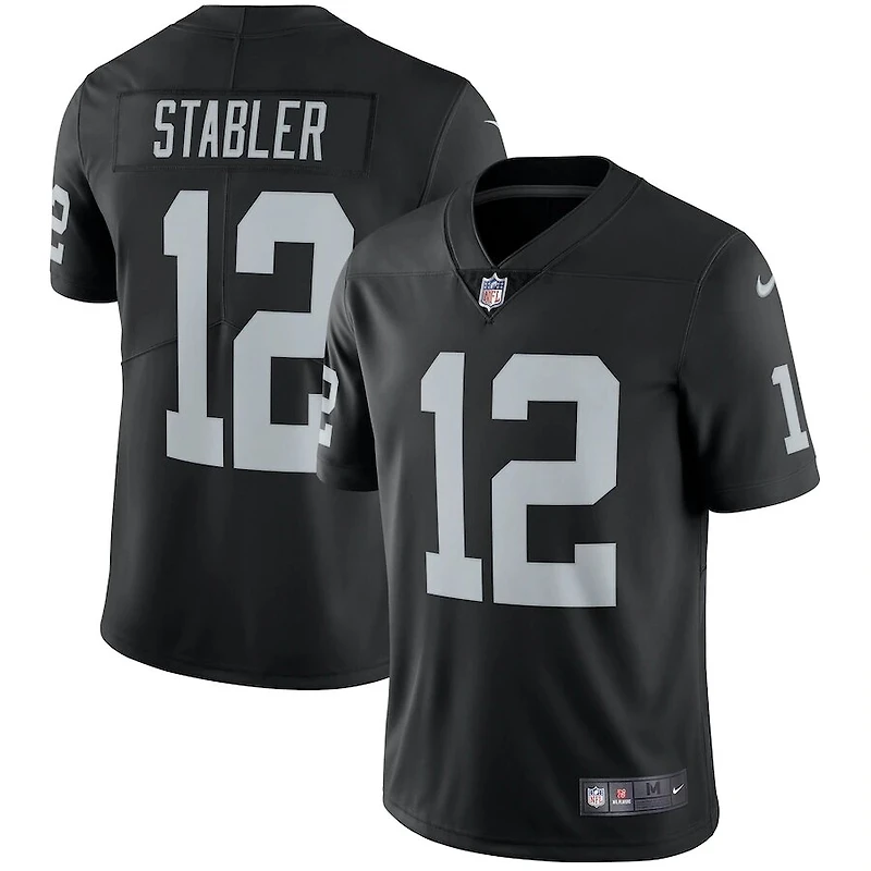 Las Vegas Raiders Ken Stabler Nike Black Retired Player Vapor F.U.S.E Untouchable Limited Throwback Jersey