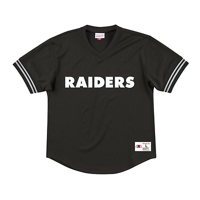 Las Vegas Raiders Mitchell & Ness Championship Game Mesh V-Neck Shirt