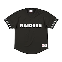 Las Vegas Raiders Mitchell & Ness Championship Game Mesh V-Neck Shirt