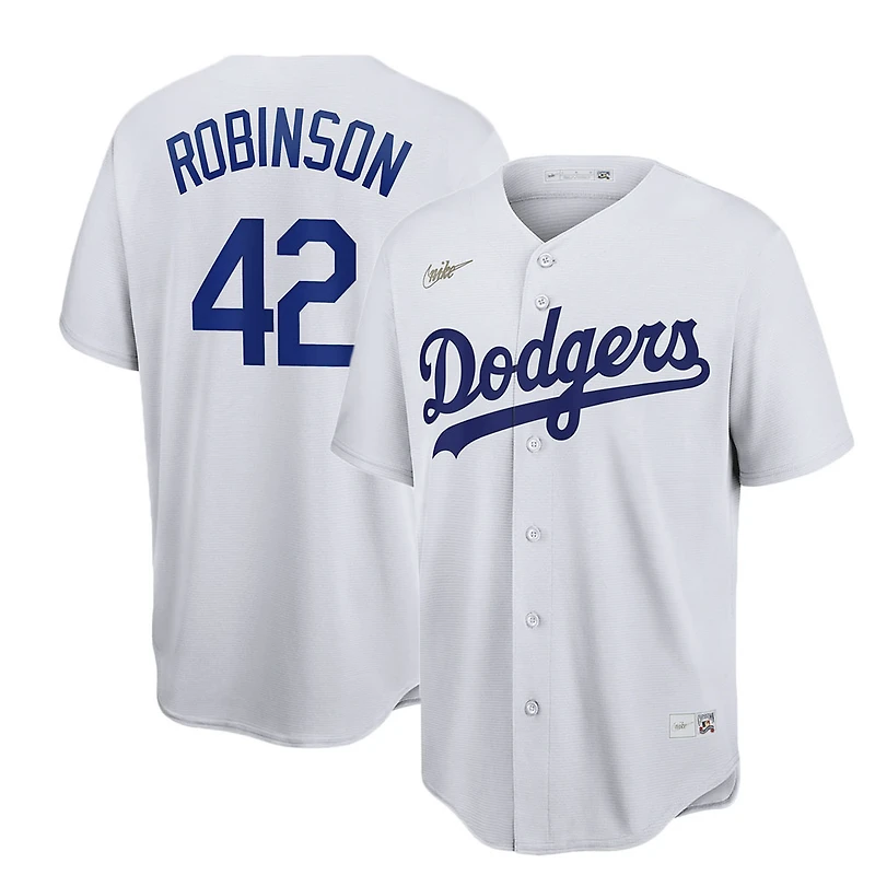 Brooklyn Dodgers Jackie Robinson Nike Home Cooperstown Collection Player White Jersey
