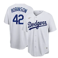 Brooklyn Dodgers Jackie Robinson Nike Home Cooperstown Collection Player White Jersey