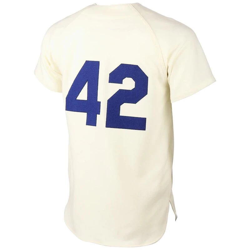 Brooklyn Dodgers Jackie Robinson Mitchell & Ness MLB Authentic Cream Jersey