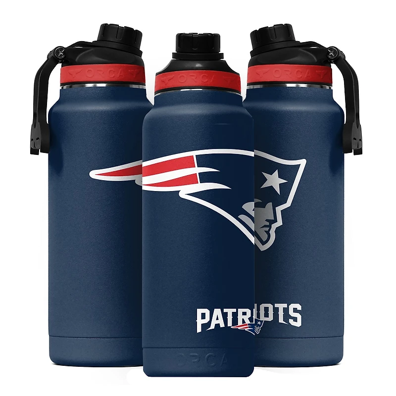 ORCA New England Patriots 34 oz Stainless Steel Large Logo Hydra Bottle