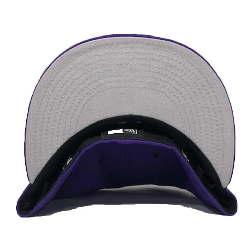 Los Angeles Lakers Starry Script Palm Tree Purple New Era 59FIFTY Fitted Hat