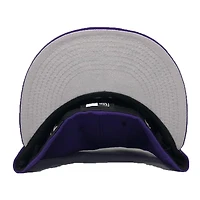 Los Angeles Lakers Starry Script Palm Tree Purple New Era 59FIFTY Fitted Hat
