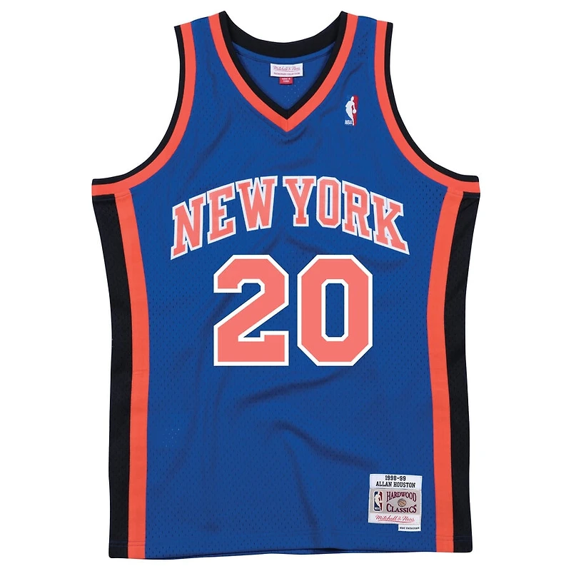 New York Knicks Allan Houston Mitchell & Ness 1998-99 Hardwood Classics Swingman Player Royal Blue Jersey