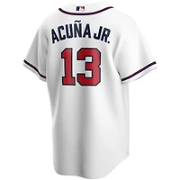 Atlanta Braves Ronald Acuna Jr. Nike White Home Jersey