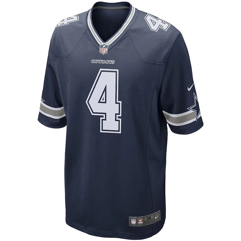 Dallas Cowboys Dak Prescott Nike Navy Team Game Jersey