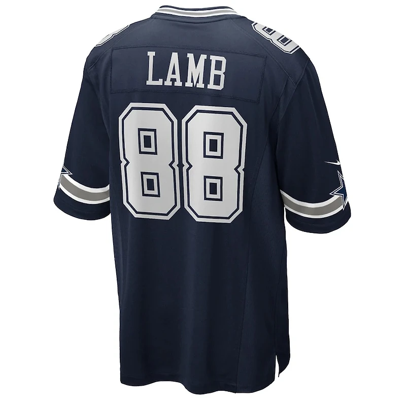 Dallas Cowboys CeeDee Lamb Nike Navy Team Game Jersey