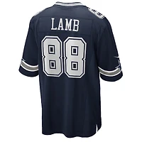 Dallas Cowboys CeeDee Lamb Nike Navy Team Game Jersey