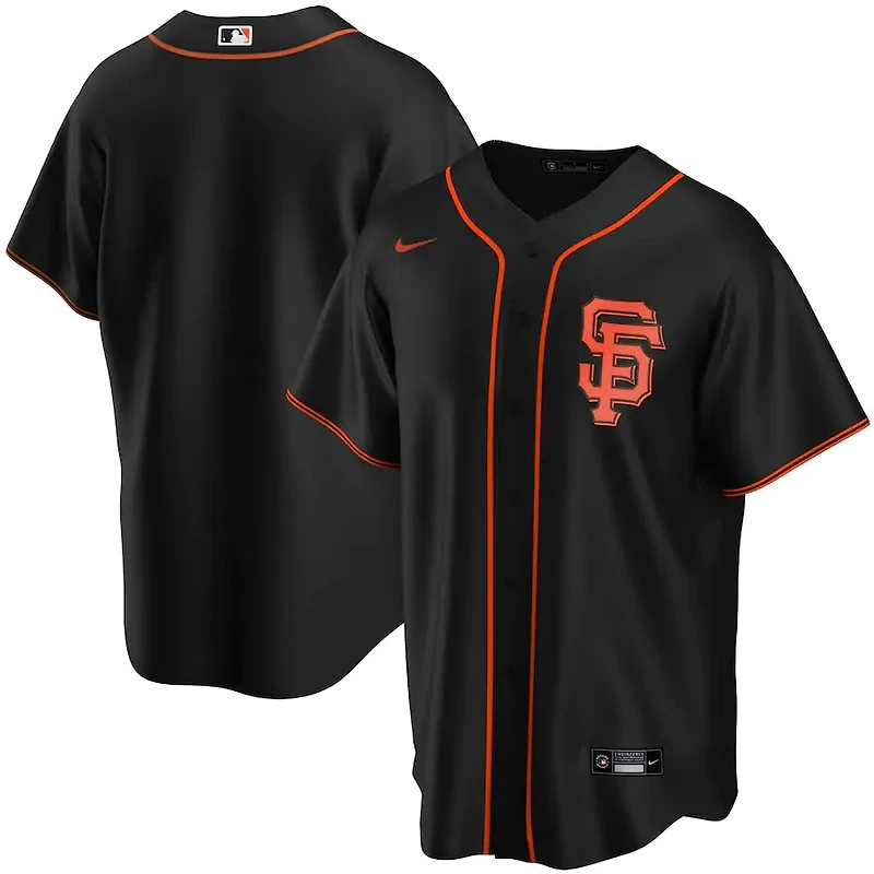 San Francisco Giants Nike Alternate 2020 Team Jersey - Black