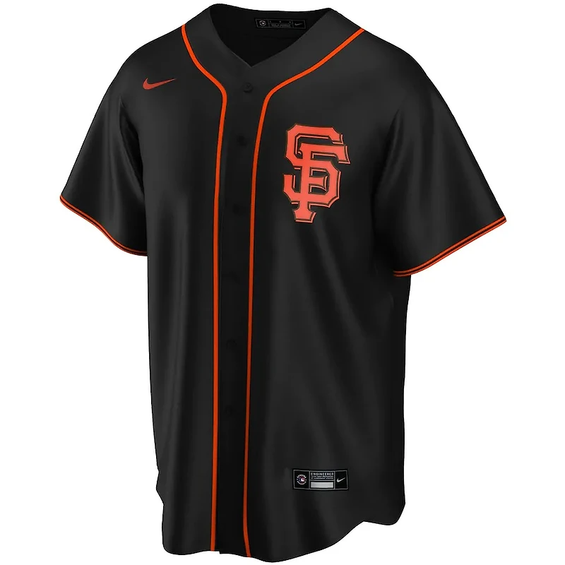 San Francisco Giants Nike Alternate 2020 Team Jersey - Black