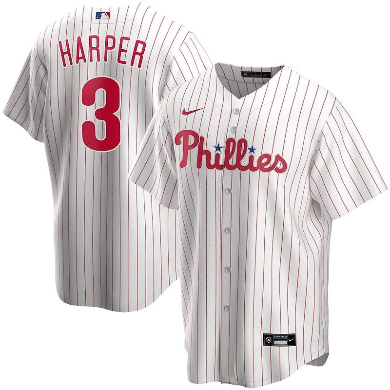 Bryce Harper Philadelphia Phillies Nike Home 2020 Player White Jersey