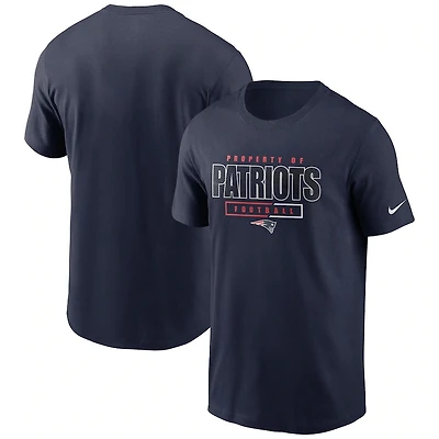 New England Patriots Nike Navy Team Property Of Essential T-Shirt