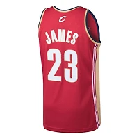 Cleveland Cavaliers LeBron James Mitchell & Ness 2003-04 Hardwood Classics Swingman Red Jersey