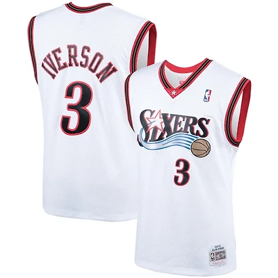 Philadelphia 76ers Allen Iverson Mitchell & Ness 2000-01 Hardwood Classics Swingman White Jersey