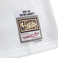 Minnesota Timberwolves Kevin Garnett Mitchell & Ness 1995-96 Hardwood Classics Swingman White Jersey