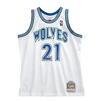 Minnesota Timberwolves Kevin Garnett Mitchell & Ness 1995-96 Hardwood Classics Swingman White Jersey