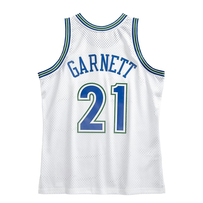 Minnesota Timberwolves Kevin Garnett Mitchell & Ness 1995-96 Hardwood Classics Swingman White Jersey