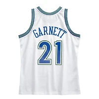 Minnesota Timberwolves Kevin Garnett Mitchell & Ness 1995-96 Hardwood Classics Swingman White Jersey