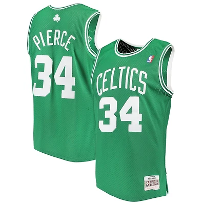 Boston Celtics Paul Pierce Mitchell & Ness Road 2007-08 Hardwood Classics Swingman Green Jersey