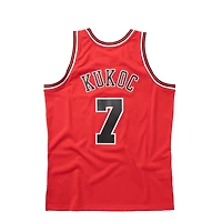 Chicago Bulls Toni Kukoc Mitchell & Ness 1997-98 Hardwood Classics Swingman Red Jersey