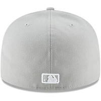 New York Yankees Gray 59FIFTY Fitted Hat 5950 Cap