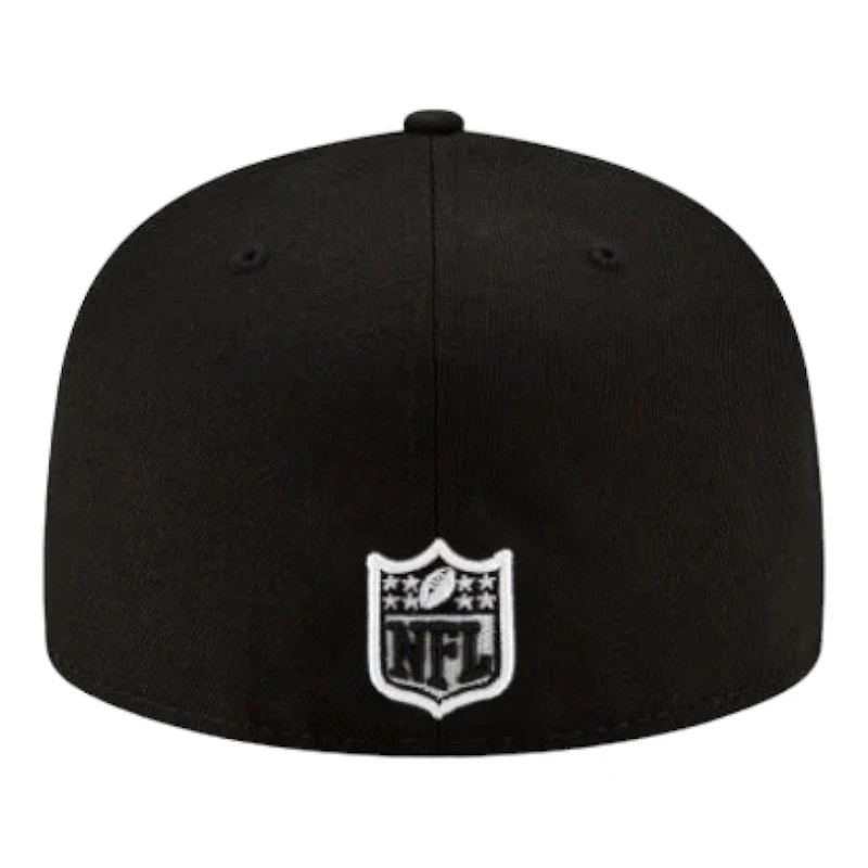 Los Angeles Rams Black White Basic New Era 59Fifty Fitted