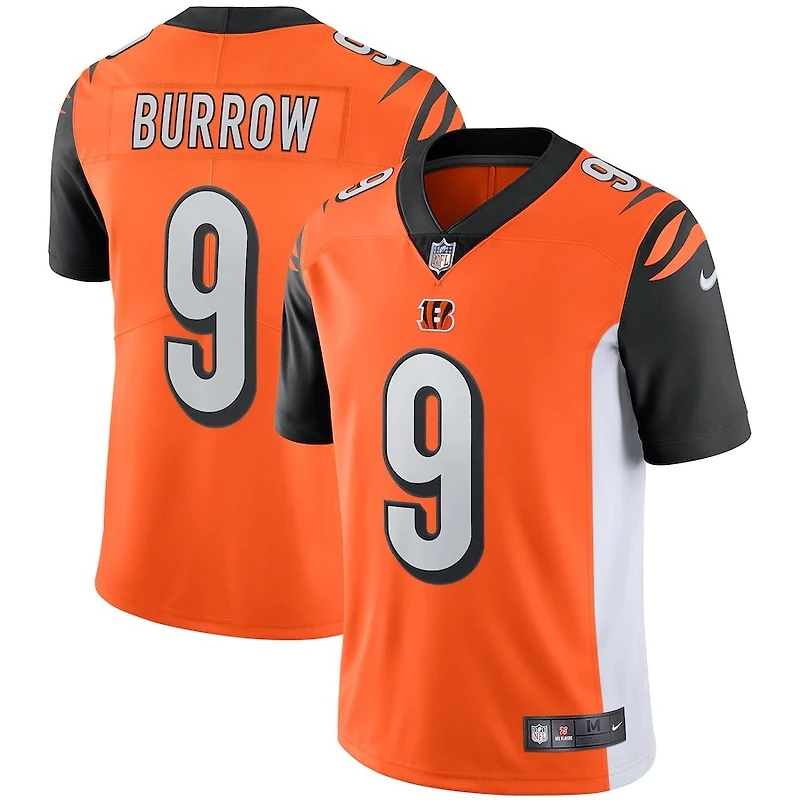 Cincinnati Bengals Joe Burrow Nike Orange Vapor F.U.S.E Limited Jersey