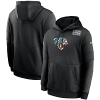 Jacksonville Jaguars Nike Black 2020 Crucial Catch Sideline Performance Pullover Hoodie