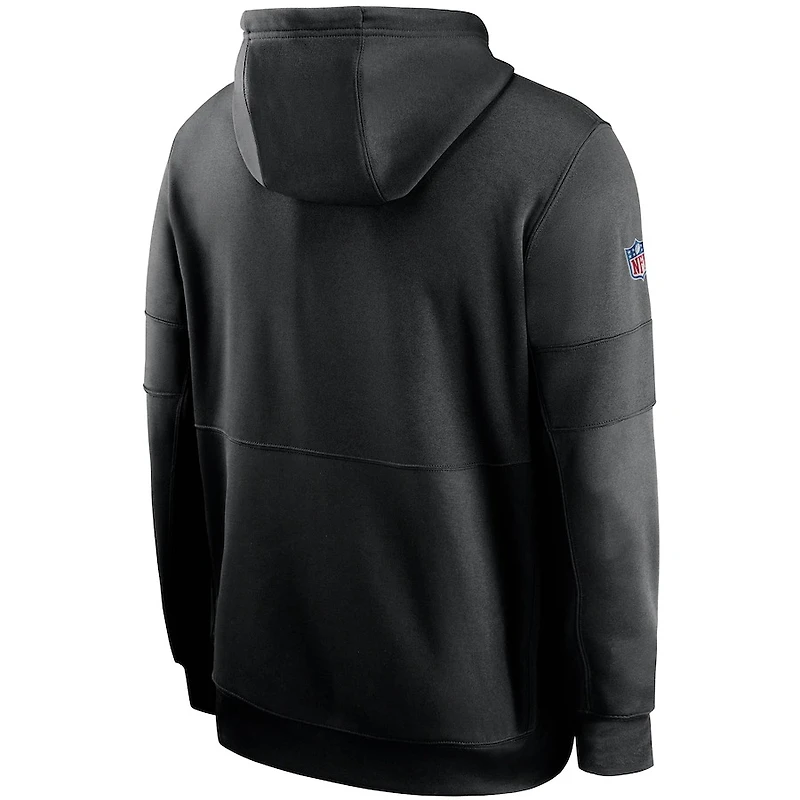 Jacksonville Jaguars Nike Black 2020 Crucial Catch Sideline Performance Pullover Hoodie