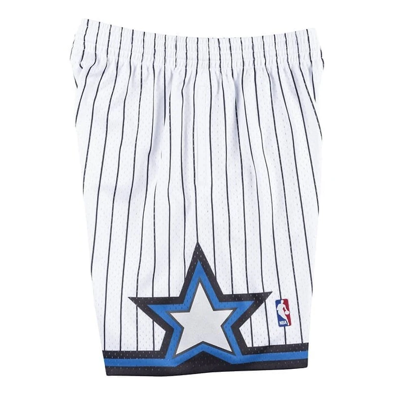 Orlando Magic Mitchell & Ness Hardwood Classics White Pinstripe 1993-94 Swingman Shorts