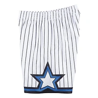 Orlando Magic Mitchell & Ness Hardwood Classics White Pinstripe 1993-94 Swingman Shorts
