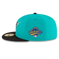 Florida Marlins 1997 World Series Side Patch 59FIFTY Aqua Fitted Hat