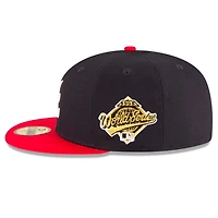 Atlanta Braves 1995 World Series Side Patch 59FIFTY Navy Red Fitted Hat