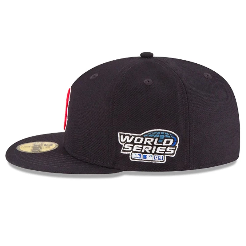 Boston Redsox 2004 World Series Side Patch 59FIFTY Navy Fitted Hat